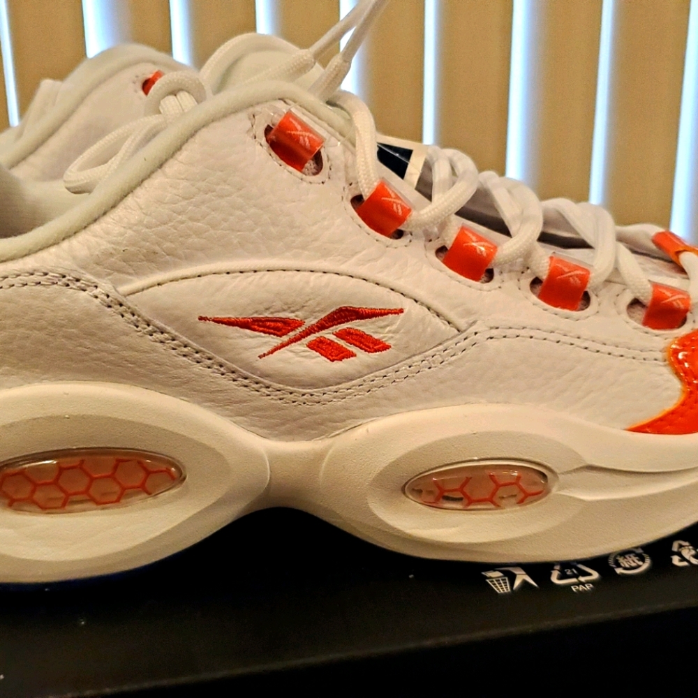 Reebok Question Low Iverson Orange Toe